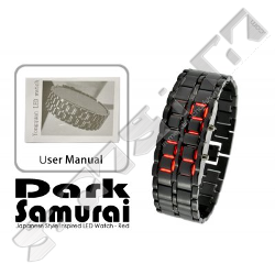  Dark Samurai Red - Japanese Inspired LED Watch 